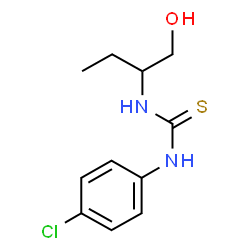 ChemSpider 2D Image | 1-(4-Chlorophenyl)-3-(1-hydroxy-2-butanyl)thiourea | C11H15ClN2OS