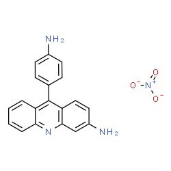 ChemSpider 2D Image | 9-(4-aminophenyl)acridin-3-amine nitrate | C19H15N4O3