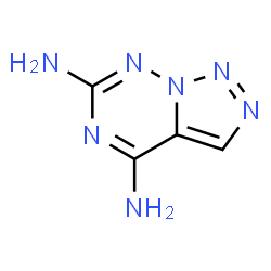 ChemSpider 2D Image | [1,2,3]Triazolo[5,1-f][1,2,4]triazine-4,6-diamine | C4H5N7