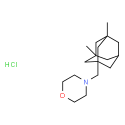 ChemSpider 2D Image | 4-[(3,5-Dimethyladamantan-1-yl)methyl]morpholine hydrochloride (1:1) | C17H30ClNO