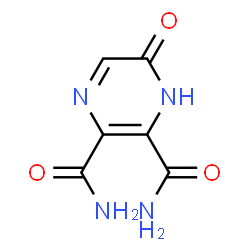 ChemSpider 2D Image | 6-Oxo-1,6-dihydro-2,3-pyrazinedicarboxamide | C6H6N4O3