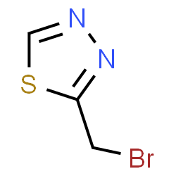 ChemSpider 2D Image | 2-(Bromomethyl)-1,3,4-thiadiazole | C3H3BrN2S