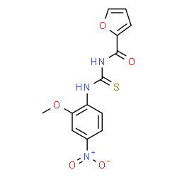 ChemSpider 2D Image | N-[(2-Methoxy-4-nitrophenyl)carbamothioyl]-2-furamide | C13H11N3O5S
