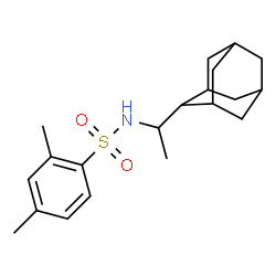 ChemSpider 2D Image | N-[1-(Adamantan-2-yl)ethyl]-2,4-dimethylbenzenesulfonamide | C20H29NO2S