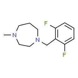 ChemSpider 2D Image | 1-(2,6-Difluorobenzyl)-4-methyl-1,4-diazepane | C13H18F2N2