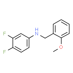 ChemSpider 2D Image | 3,4-Difluoro-N-(2-methoxybenzyl)aniline | C14H13F2NO