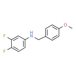 ChemSpider 2D Image | 3,4-Difluoro-N-(4-methoxybenzyl)aniline | C14H13F2NO