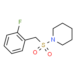 ChemSpider 2D Image | 1-[(2-Fluorobenzyl)sulfonyl]piperidine | C12H16FNO2S