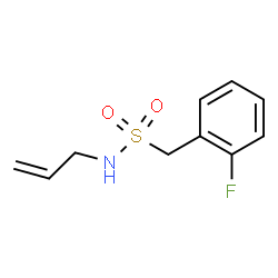 ChemSpider 2D Image | N-Allyl-1-(2-fluorophenyl)methanesulfonamide | C10H12FNO2S
