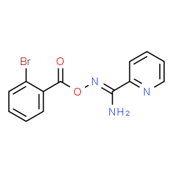 ChemSpider 2D Image | N-[(2-Bromobenzoyl)oxy]-2-pyridinecarboximidamide | C13H10BrN3O2