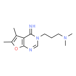 ChemSpider 2D Image | 3-(4-Imino-5,6-dimethylfuro[2,3-d]pyrimidin-3(4H)-yl)-N,N-dimethyl-1-propanamine | C13H20N4O