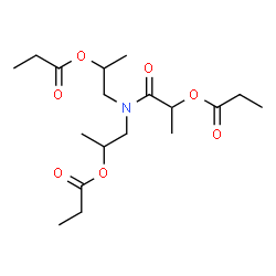ChemSpider 2D Image | 1-{Bis[2-(propionyloxy)propyl]amino}-1-oxo-2-propanyl propionate | C18H31NO7