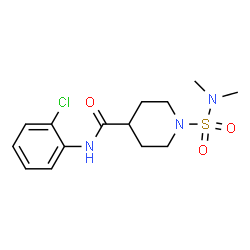 ChemSpider 2D Image | N-(2-Chlorophenyl)-1-(dimethylsulfamoyl)-4-piperidinecarboxamide | C14H20ClN3O3S
