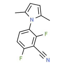ChemSpider 2D Image | 3-(2,5-Dimethyl-1H-pyrrol-1-yl)-2,6-difluorobenzonitrile | C13H10F2N2