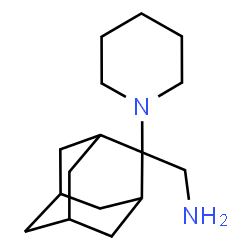 ChemSpider 2D Image | 1-[2-(1-Piperidinyl)adamantan-2-yl]methanamine | C16H28N2