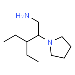 ChemSpider 2D Image | 3-Ethyl-2-(1-pyrrolidinyl)-1-pentanamine | C11H24N2