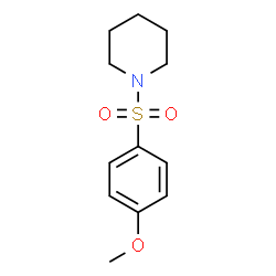 ChemSpider 2D Image | 1-((p-Methoxyphenyl)sulfonyl)piperidine | C12H17NO3S