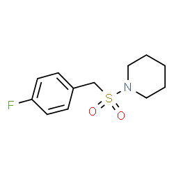ChemSpider 2D Image | 1-[(4-Fluorobenzyl)sulfonyl]piperidine | C12H16FNO2S