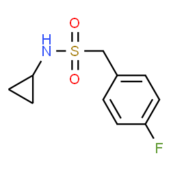 ChemSpider 2D Image | N-Cyclopropyl-1-(4-fluorophenyl)methanesulfonamide | C10H12FNO2S