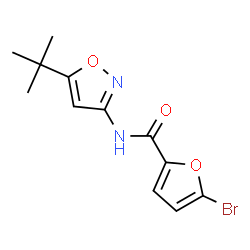 ChemSpider 2D Image | 5-Bromo-N-(5-tert-butyl-1,2-oxazol-3-yl)-2-furamide | C12H13BrN2O3