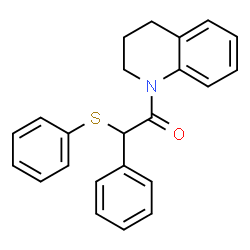 ChemSpider 2D Image | 1-(3,4-Dihydro-1(2H)-quinolinyl)-2-phenyl-2-(phenylsulfanyl)ethanone | C23H21NOS