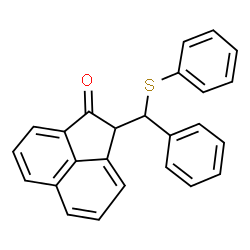 ChemSpider 2D Image | 2-[Phenyl(phenylsulfanyl)methyl]-1(2H)-acenaphthylenone | C25H18OS
