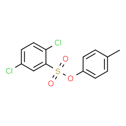 ChemSpider 2D Image | 4-Methylphenyl 2,5-dichlorobenzenesulfonate | C13H10Cl2O3S