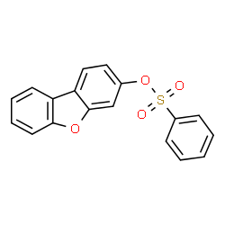 ChemSpider 2D Image | Dibenzo[b,d]furan-3-yl benzenesulfonate | C18H12O4S