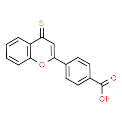 ChemSpider 2D Image | 4-(4-Thioxo-4H-chromen-2-yl)benzoic acid | C16H10O3S