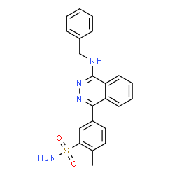 ChemSpider 2D Image | 5-[4-(Benzylamino)-1-phthalazinyl]-2-methylbenzenesulfonamide | C22H20N4O2S