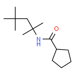 ChemSpider 2D Image | N-(2,4,4-Trimethyl-2-pentanyl)cyclopentanecarboxamide | C14H27NO