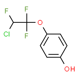 ChemSpider 2D Image | 4-(2-Chloro-1,1,2-trifluoroethoxy)phenol | C8H6ClF3O2