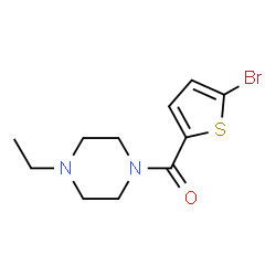 ChemSpider 2D Image | (5-Bromo-2-thienyl)(4-ethyl-1-piperazinyl)methanone | C11H15BrN2OS
