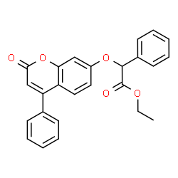ChemSpider 2D Image | Ethyl [(2-oxo-4-phenyl-2H-chromen-7-yl)oxy](phenyl)acetate | C25H20O5