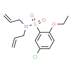 ChemSpider 2D Image | N,N-Diallyl-5-chloro-2-ethoxybenzenesulfonamide | C14H18ClNO3S