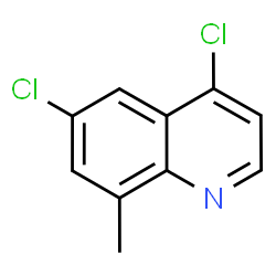 ChemSpider 2D Image | 4,6-Dichloro-8-methylquinoline | C10H7Cl2N