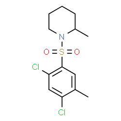 ChemSpider 2D Image | 1-[(2,4-Dichloro-5-methylphenyl)sulfonyl]-2-methylpiperidine | C13H17Cl2NO2S