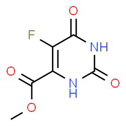 ChemSpider 2D Image | Methyl 5-fluoro-2,6-dioxo-1,2,3,6-tetrahydro-4-pyrimidinecarboxylate | C6H5FN2O4