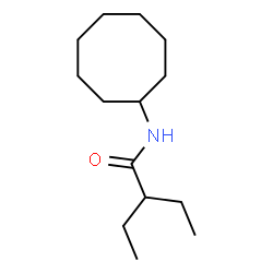 ChemSpider 2D Image | N-Cyclooctyl-2-ethylbutanamide | C14H27NO