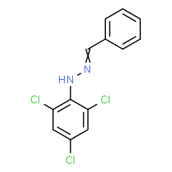 ChemSpider 2D Image | 1-Benzylidene-2-(2,4,6-trichlorophenyl)hydrazine | C13H9Cl3N2