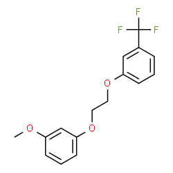 ChemSpider 2D Image | 1-Methoxy-3-{2-[3-(trifluoromethyl)phenoxy]ethoxy}benzene | C16H15F3O3