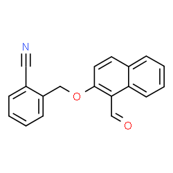ChemSpider 2D Image | 2-{[(1-Formyl-2-naphthyl)oxy]methyl}benzonitrile | C19H13NO2