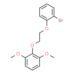 ChemSpider 2D Image | 2-[2-(2-Bromophenoxy)ethoxy]-1,3-dimethoxybenzene | C16H17BrO4