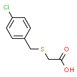 ChemSpider 2D Image | [(4-chlorobenzyl)thio]acetic acid | C9H9ClO2S
