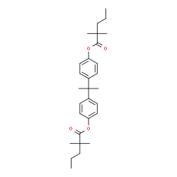ChemSpider 2D Image | 2,2-Propanediyldi-4,1-phenylene bis(2,2-dimethylpentanoate) | C29H40O4