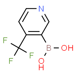 ChemSpider 2D Image | 4-TRIFLUOROMETHYL-PYRIDINE-3-BORONIC ACID | C6H5BF3NO2