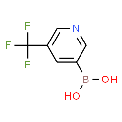 ChemSpider 2D Image | 5-(Trifluoromethyl)-3-pyridylboronic acid | C6H5BF3NO2