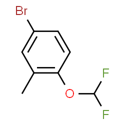ChemSpider 2D Image | 4-Bromo-1-(difluoromethoxy)-2-methylbenzene | C8H7BrF2O