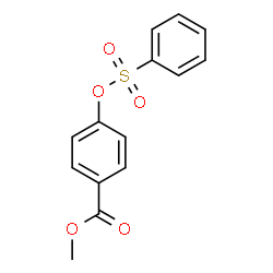 ChemSpider 2D Image | Methyl 4-[(phenylsulfonyl)oxy]benzoate | C14H12O5S