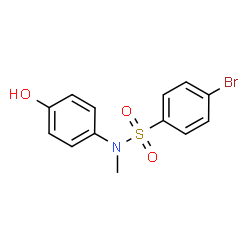 ChemSpider 2D Image | 4-Bromo-N-(4-hydroxyphenyl)-N-methylbenzenesulfonamide | C13H12BrNO3S